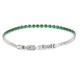 Bracciale Tennis acciaio verde