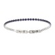 Bracciale Tennis acciaio blu