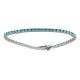 Bracciale Tennis Acqua marina 3 MM