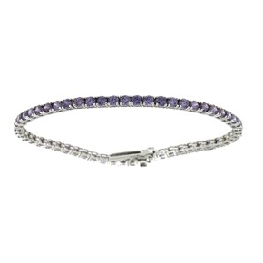 Bracciale Tennis viola 3 MM