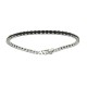 Bracciale Tennis nero 3 MM