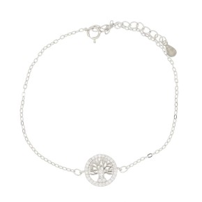 Bracciale Albero della vita in argento 925 e zirconi