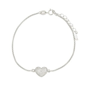 Bracciale Cuore 8 mm in argento 925  