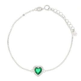 Bracciale Dubai cuore verde smeraldo