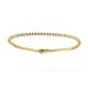 Bracciale Tennis dorato 2 MM Argento 925