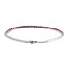 Bracciale Tennis fucsia 2 MM Argento 925