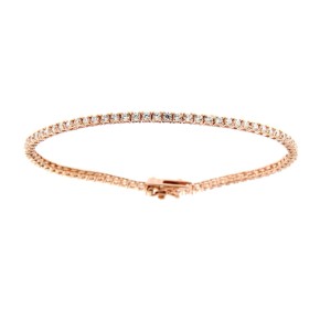 Bracciale Tennis rosè 2 MM Argento 925