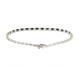 Bracciale Tennis 1 nero + 1 bianco 2 MM Argento 925