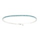 Bracciale Tennis regolabile acqua marina 2 MM