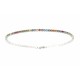 Bracciale Tennis regolabile multicolor 2 MM