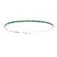 Bracciale Tennis regolabile verde 2 MM