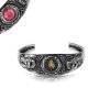 Bracciale Andromeda Vergine con pietra reversibile fucsia