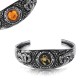 Bracciale Andromeda Scorpione con pietra reversibile Ambra