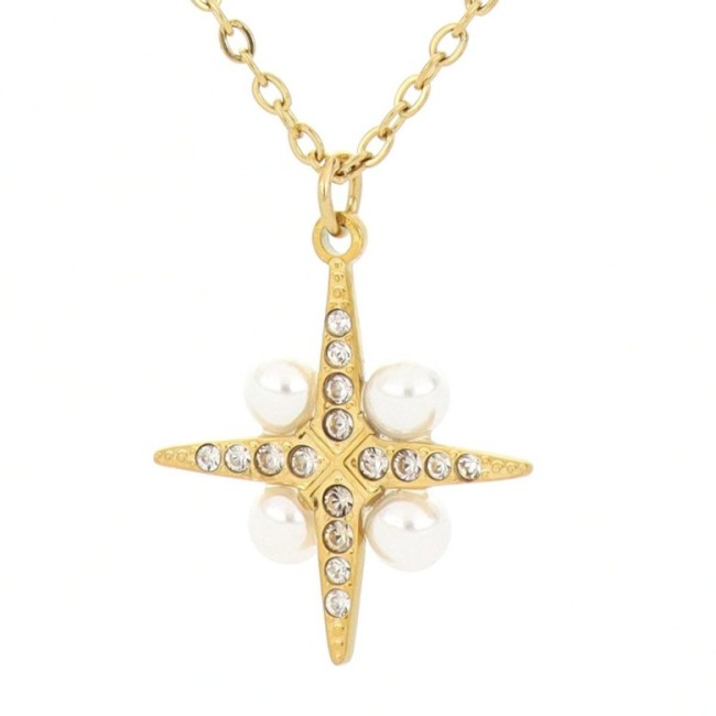 Collana Adana Stella con perline pendente