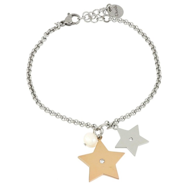 Bracciale Ideal con stelle e perla pendenti 