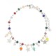 Bracciale Varsavia stelle e perline multicolor