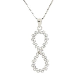 Collana Infinito design pendente in argento 925