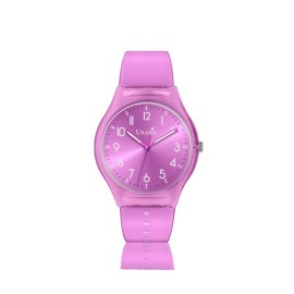 Orologio Colorful fucsia in silicone quadrante fucsia