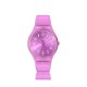 Orologio Colorful fucsia in silicone quadrante fucsia