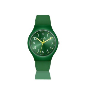 Orologio Colorful verde in silicone quadrante verde