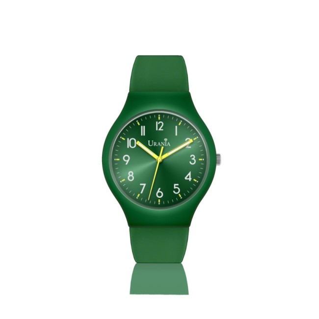 Orologio Colorful verde in silicone quadrante verde