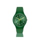 Orologio Colorful verde in silicone quadrante verde