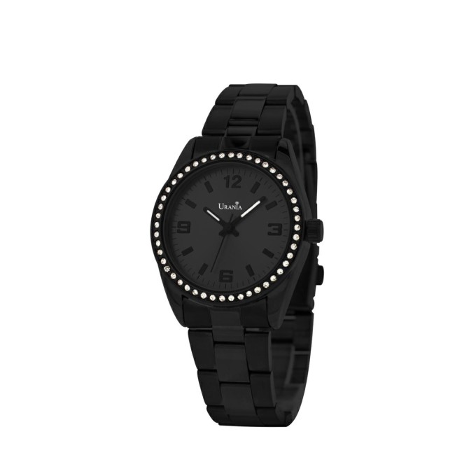 OROLOGIO DONNA NERO IN ACCIAIO