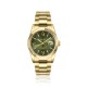 OROLOGIO DONNA ACCIAIO DORATO QUADRANTE VERDE  + DATARIO 