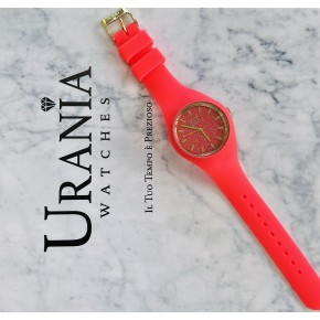 Orologio donna arancione brillantinato