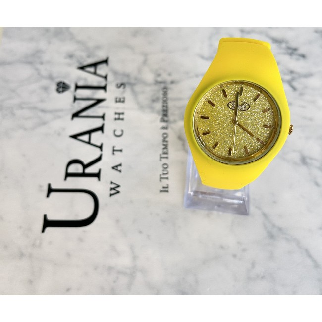 Orologio Donna giallo brillantinato