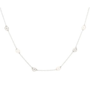 Collana perle 6mm in argento 925