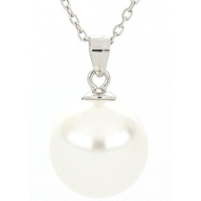 Collana Perla 12 MM pendente 