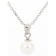 Collana Perla 6 MM pendente 