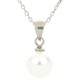 Collana Perla 8 MM pendente 