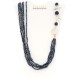 Collana Persefone pietre dure blu e perle barocche