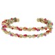 Bracciale Selene dorato doppio cristalli multicolor