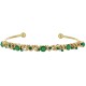 Bracciale Selene dorato opale verde sintetico